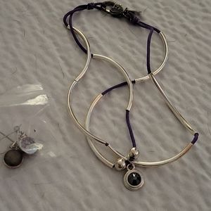 Kids necklace and pierced earrings